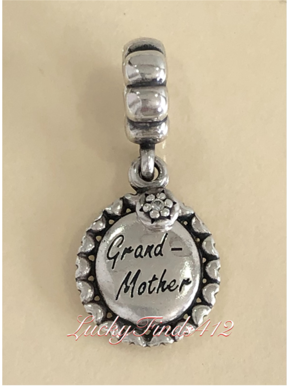 Authentic Pandora Grand Mother Dangle Charm Retired Pandora Charm